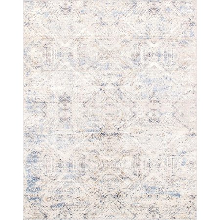 PASARGAD HOME 8 x 10 ft. Efes Design Power Loom Area Rug, Light Grey PD-189B 8x10